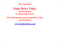 Tablet Screenshot of palmdrivevideo.com